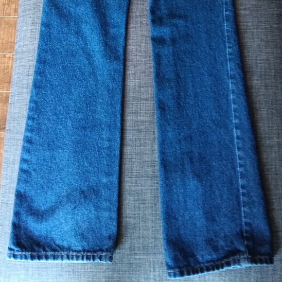 Vintage Hollywood High Rise Jeans 1990s Dark Wash Denim - Picture 4 of 8